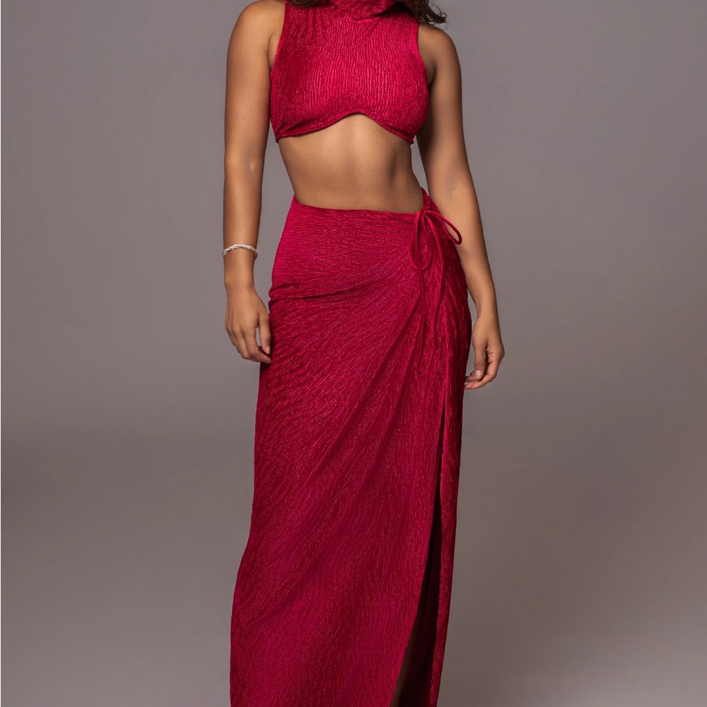 Jlux label velvet skirt set